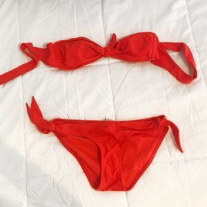 AERIE 💕 coral bikini set (top + bottom included)